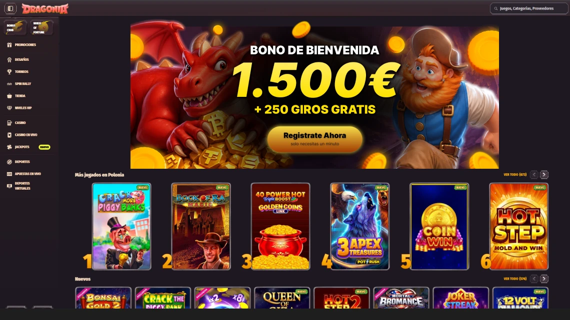 Casino Dragonia — reseña del casino online